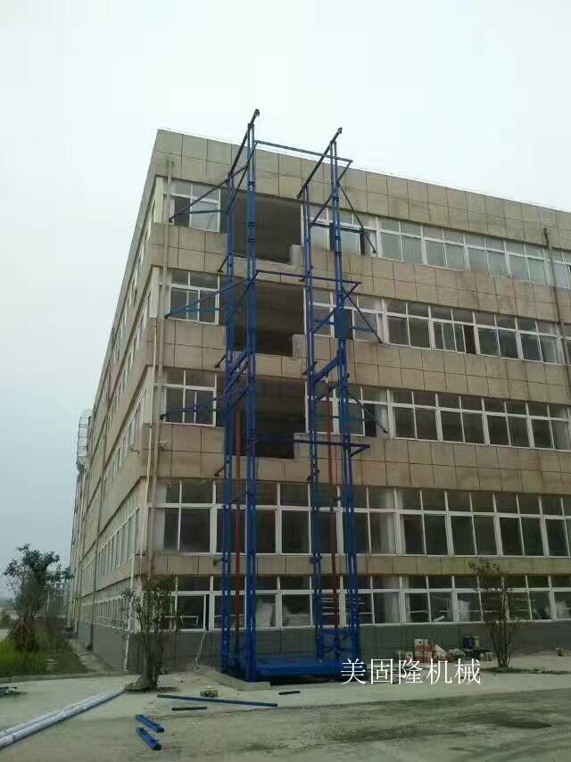 甘肃室外双臂导轨式升降机厂家